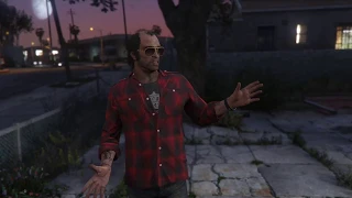 Grand Theft Auto V Trevor Knocks Out Random Guy