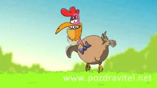 Птица счастья! Лучшая анимационная видео открытка с поздравлением с днем рождения