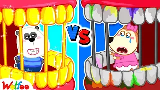 Lucy, Do You Like Gold Teeth or White Teeth | Wolfoo Learns Healthy Habits for Kids| Wolfoo The Best