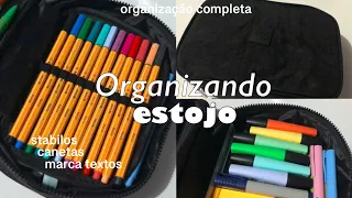 Organizando meu novo estojo