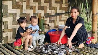 Single mother: Happy when her daughter goes to school - takes care of her two children