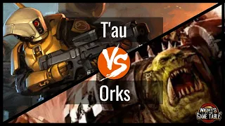 Warhammer 8th Edition Live Battle Report : T'au vs Orks