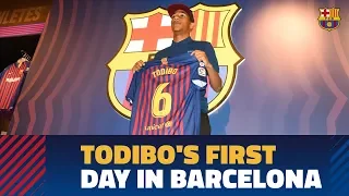 Jean-Clair Todibo's first hours at FC Barcelona