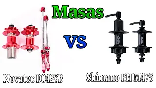 Masas Novatec VS Shimano