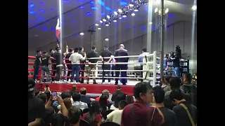 opening fight remark gaballo vs Thailand #sports #boxing