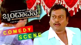 Sadhu Kokila Comedy Scenes | Sadhu Kokila Acts As Darshan's Father Comedy | Brundavana Kannada Movie