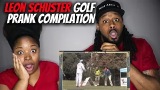 FIRST TIME REACTION TO LEON SCHUSTER! | Leon Schuster Golf Prank Compilation | The Demouchets REACT