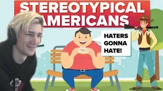 xQc reacts to Common Stereotypes About Americans (with chat)