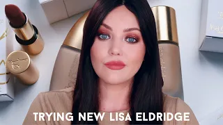 NEW Lisa Eldridge Seamless Skin Foundation, Elevated Glow Highlighter & True Velvet Lipstick Review!