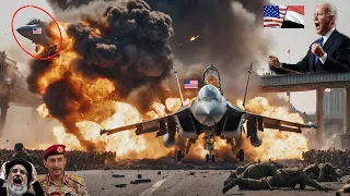 5 MINUTE AGO! 150 U.S F-22 Raptor Jets Taken Down by Houthi IRAN AIR DEFENSE! on Red Sea Yemen!