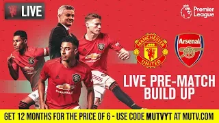 Manchester United v Arsenal - MUTV Pre-Match Build Up 18:30 (BST) | Half Price Subscription Offer