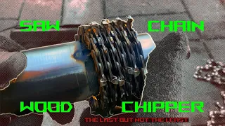 Saw Chain Wood Chipper - DIY.