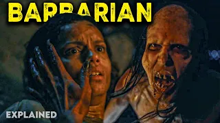 DEFORMED WOMEN FEEDING MAN  || BARBARIAN  (2022) || EXPLAINED IN HINDI