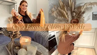 COSY EVENING CLEAN WITH ME 🍂🤎🧺 #autumn #fall #cleanwithme #aesthetic