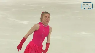 Elena Belousova. Oberstdorf 2019. Gold Ladies II FS. 10 place