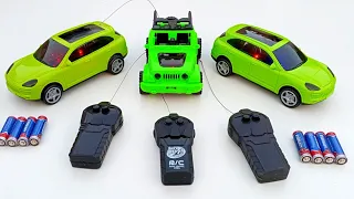 3D lighting remote control RC car and 3D lighting RC Jeep unboxing in testing A380 airebus aeroplane