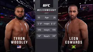 Tyron "The Chosen One" Woodley vs. Leon Edwards (Fight Night 171)