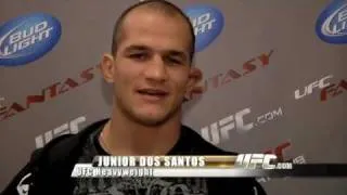 Gilbert Yvel has arrived in the UFC and Junior Dos Santos is not impressed