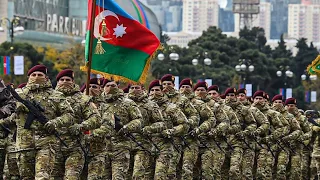 Azerbaycan Karabağ Zaferi Kutlaması Askeri Geçit Töreni. Full HD
