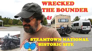 I Wrecked the Bounder & Steamtown National Railroad Site - Going Back to Make Repairs to the RV