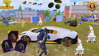 Omg!!😱 ALL PRO PLAYERS RUSHED ME IN HERE🥵 I SOLO vs SQUAD PUBG Mobile GAMEPLAY