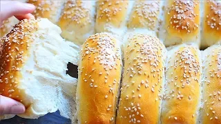 Milk Bread / Dinner Rolls / Soft & Chewy Buns (Roll-ppang: 롤빵) Poğaça