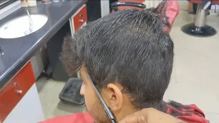 ASMR barbar - scissors only men's haircut #alrayaanhairstudio