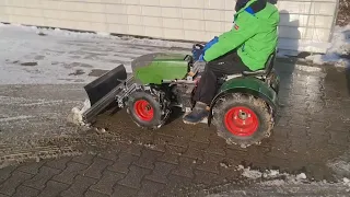 Teil 2. Fendt 1050 Vario Maßstab 1/5 Eigenbau 48V Elektro. Ersteinsatz Fronthydraulik.