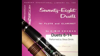 78 Duets for Flute and Clarinet No.8-14 by Himie Voxman