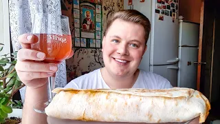 МУКБАНГ 😋 МОИ ПОДПИСЧИКИ НЕ ЛЮБЯТ ПИРАТСКУЮ ЖИЗНЬ 🌯 ШАУРМА 1 КГ СО СВИНИНОЙ