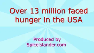 Over 13 Million faced hunger in the USA