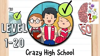 Brain Test 2 Crazy High School Level 1-20 Tricky Stories