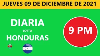 Diaria 9 pm honduras loto costa rica La Nica hoy jueves 09 diciembre de 2021 loto tiempos hoy