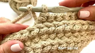 Have you tried this? Beautiful dense pattern of thick yarn | Soft Decor