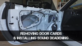 How to Remove BRZ/86/FRS Door Cards and installing Speakers/Sound Deadening