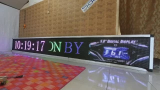 Running Text / Video Tron 57x457 Full Color Wifi + LAN outdoor