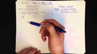 Solved Recurrence - Iterative Substitution (Plug-and-chug) Method