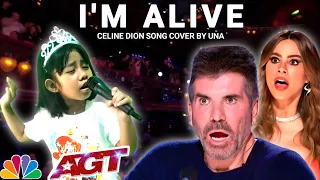 6 years old filipino Sing a song I'm Alive (Celine Dion) make the judges amazed | Golden Buzzer