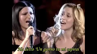 Laura Pausini & Lara Fabian-La Solitudine(Live)[WITH ITALIAN LYRICS]