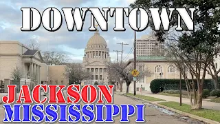 Jackson - Mississippi - 4K Downtown Drive