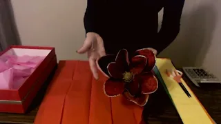 ASMR | Wrapping Ornaments in Crepe Paper (Some Inaudible Whispering)