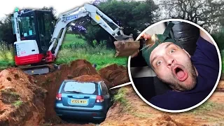 I was trapped in a car & buried alive..