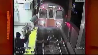 Woman Falls Onto Train Tracks, Survives