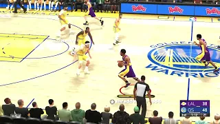 NBA 2K23 Online - 01 Lakers vs. Warriors COMEBACK W !! Kobe & Shaq Full Game HL