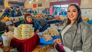 AZERBAIJAN! MARKET! Let's look at the PRICES! Kutaby! Expensive tea! I spent all my money!