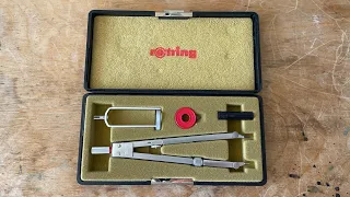 Review - Rotring Technical Compass w Telescopic Leg and Tech Pen Holder