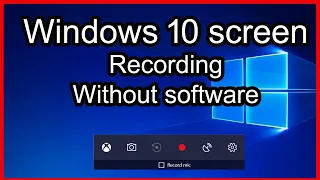 Windows 10 Screen Recorder | Screen Recording Game Bar |Without Software Screen Recording windows 10