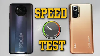 Poco X3 Pro vs Redmi Note 10 Pro Speed Test Comparison