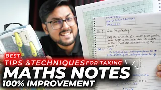 Best Tips & Methods to take Maths Notes | Handwriting | Graphs | Mind Maps - Boost your Maths Score🔥