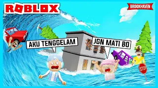 Brookhaven Tsunami.!! Aku Dan Adiku Terseret Ombak Tinggi Di Roblox Brookhaven ft @Shasyaalala